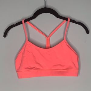 Lululemon Athletica Coral Flow Y Sports Bra Sz 4